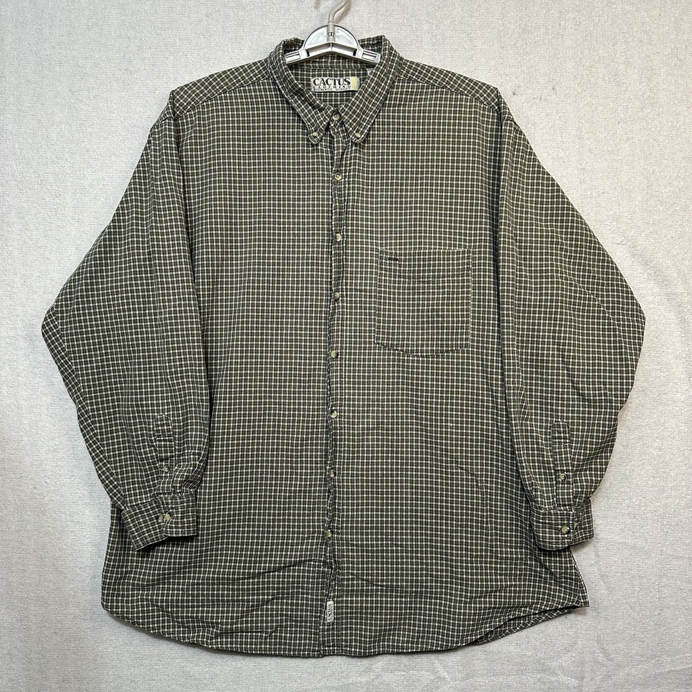 Cactus Clothing Authentic Quality Men's 3XLT Button Down Plaid LongSleeve Casual